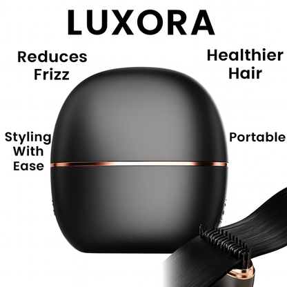 Wireless Hair Straightener Brush 2 in 1, Cordless Curling & Straightening Styling Tool, Portable Frizz Free Hair Styler