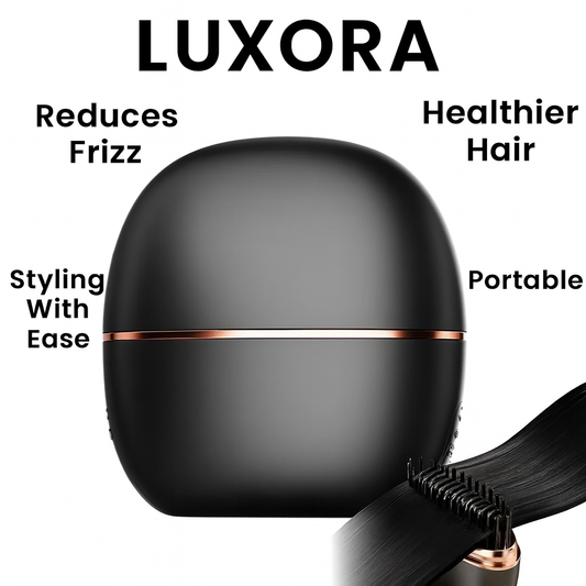 Wireless Hair Straightener Brush 2 in 1, Cordless Curling & Straightening Styling Tool, Portable Frizz Free Hair Styler