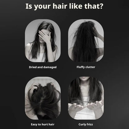 Wireless Hair Straightener Brush 2 in 1, Cordless Curling & Straightening Styling Tool, Portable Frizz Free Hair Styler